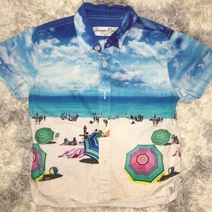 Button down shirt 3T boys summer print
